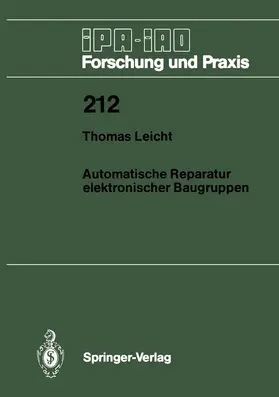 Leicht | Automatische Reparatur elektronischer Baugruppen | Buch | 978-3-540-59015-6 | www.sack.de