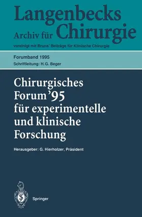 Hierholzer / Seifert / Hartel |  Chirurgisches Forum '95 für experimentelle und klinische Forschung | Buch |  Sack Fachmedien