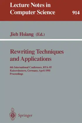 Hsiang |  Rewriting Techniques and Applications | Buch |  Sack Fachmedien