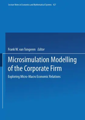 Tongeren |  Microsimulation Modelling of the Corporate Firm | Buch |  Sack Fachmedien