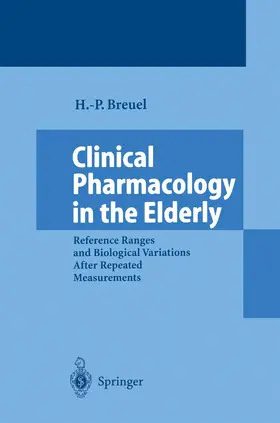 Breuel |  Clinical Pharmacology in the Elderly | Buch |  Sack Fachmedien