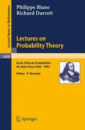 Biane / Durrett / Bernard |  Lectures on Probability Theory | Buch |  Sack Fachmedien