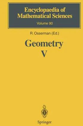 Osserman |  Geometry V | Buch |  Sack Fachmedien