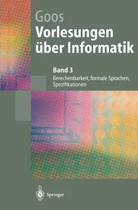 Goos |  Vorlesungen über Informatik | Buch |  Sack Fachmedien