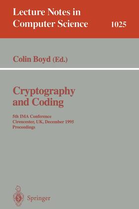 Boyd |  Cryptography and Coding | Buch |  Sack Fachmedien