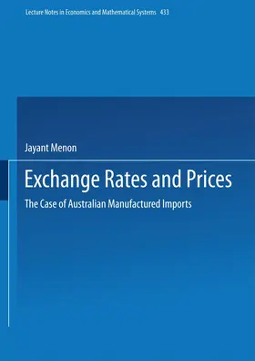 Menon |  Exchange Rates and Prices | Buch |  Sack Fachmedien
