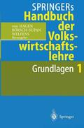 Hagen / Welfens / Börsch-Supan |  Springers Handbuch der Volkswirtschaftslehre 1 | Buch |  Sack Fachmedien