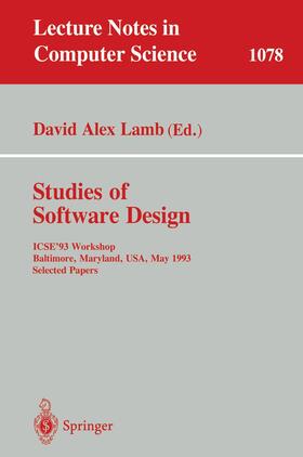 Lamb | Studies of Software Design | Buch | 978-3-540-61285-8 | sack.de