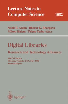 Adam / Yesha / Bhargava |  Digital Libraries. Research and Technology Advances | Buch |  Sack Fachmedien