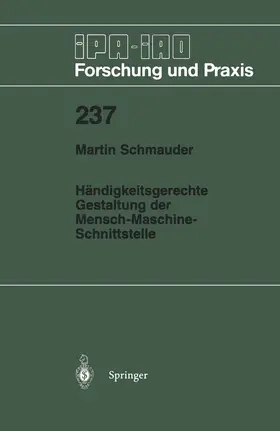 Schmauder |  Händigkeitsgerechte Gestaltung der Mensch-Maschine-Schnittstelle | Buch |  Sack Fachmedien