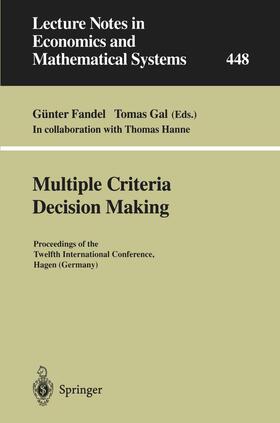 Fandel / Gal |  Multiple Criteria Decision Making | Buch |  Sack Fachmedien