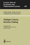 Fandel / Gal |  Multiple Criteria Decision Making | Buch |  Sack Fachmedien