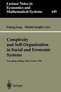 Sanglier / Wang |  Complexity and Self-Organization in Social and Economic Systems | Buch |  Sack Fachmedien