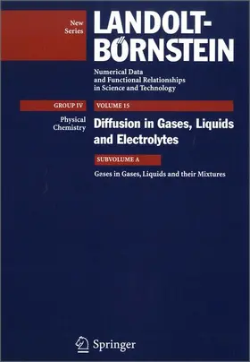Winkelmann |  Gases in Gases, Liquids and their Mixtures | Buch |  Sack Fachmedien