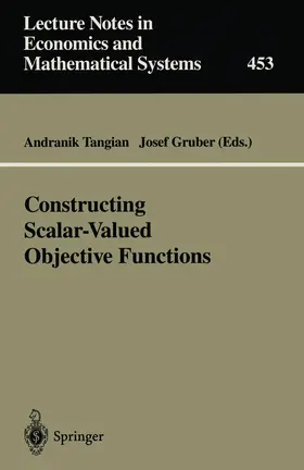 Gruber / Tangian |  Constructing Scalar-Valued Objective Functions | Buch |  Sack Fachmedien