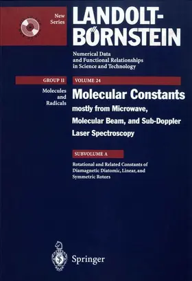  Rotational, l-type, Centrifugal Distortion and Related Constants of Diamagnetic Diatomic, Linear, and Symmetric Top Molecules | Buch |  Sack Fachmedien
