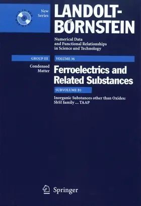 Shiozaki / Nakamura / Mitsui |  Inorganic substances other than oxides. SbSI family...TAAP | Buch |  Sack Fachmedien