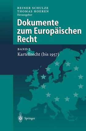 Hoeren / Schulze | Dokumente zum Europäischen Recht | Buch | 978-3-540-63499-7 | sack.de