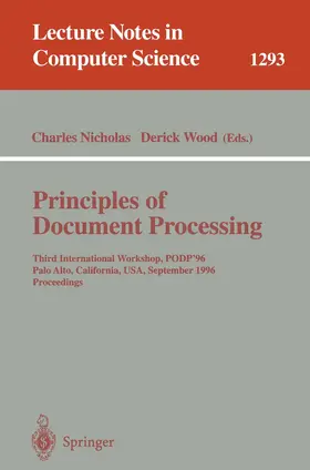 Wood / Nicholas |  Principles of Document Processing | Buch |  Sack Fachmedien