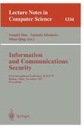 Han / Quing / Okamoto |  Information and Communications Security | Buch |  Sack Fachmedien