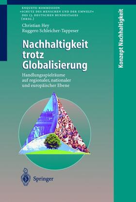 Schleicher-Tappeser / Hey |  Nachhaltigkeit trotz Globalisierung | Buch |  Sack Fachmedien