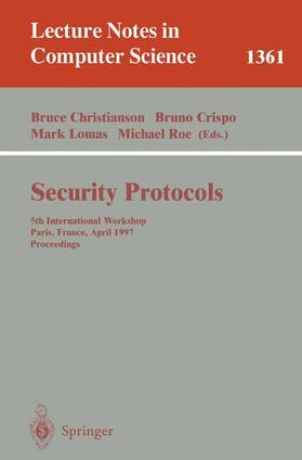 Christianson / Roe / Crispo |  Security Protocols | Buch |  Sack Fachmedien