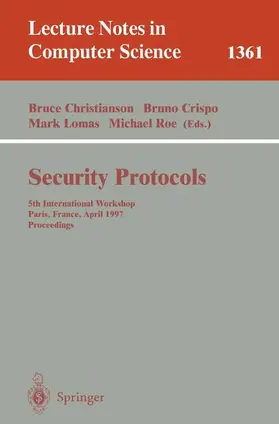 Christianson / Roe / Crispo |  Security Protocols | Buch |  Sack Fachmedien