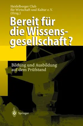 Gustke / Egle |  Bereit für die Wissensgesellschaft? | Buch |  Sack Fachmedien
