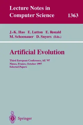 Hao / Lutton / Snyers |  Artificial Evolution | Buch |  Sack Fachmedien