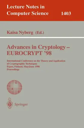 Nyberg |  Advances in Cryptology - EUROCRYPT '98 | Buch |  Sack Fachmedien