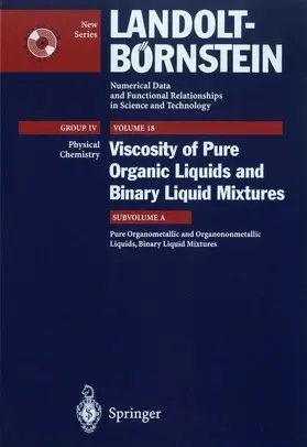 Wohlfarth |  Pure Organometallic and Organononmetallic Liquids, Binary Liquid Mixtures | Buch |  Sack Fachmedien