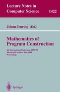 Jeuring |  Mathematics of Program Construction | Buch |  Sack Fachmedien