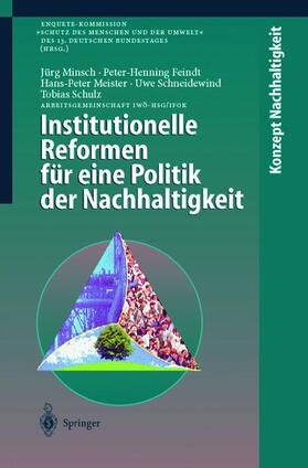 Feindt / Schneidewind / Minsch |  Institutionelle Reformen für eine Politik der Nachhaltigkeit | Buch |  Sack Fachmedien