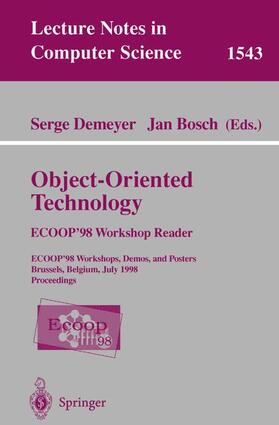 Bosch / Demeyer |  Object-Oriented Technology. ECOOP '98 Workshop Reader | Buch |  Sack Fachmedien