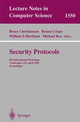 Christianson / Roe / Crispo |  Security Protocols | Buch |  Sack Fachmedien