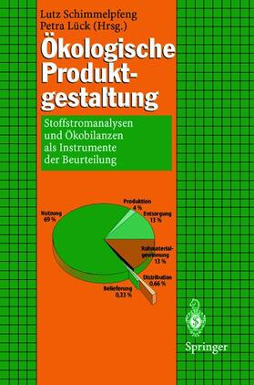 Lück / Schimmelpfeng |  Ökologische Produktgestaltung | Buch |  Sack Fachmedien