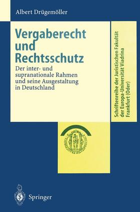 Drügemöller |  Vergaberecht und Rechtsschutz | Buch |  Sack Fachmedien