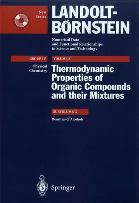 Frenkel / Hong / Wilhoit |  Densities of Alcohols | Buch |  Sack Fachmedien