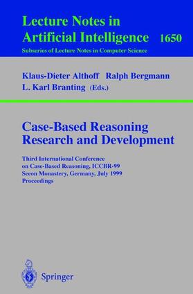 Althoff / Branting / Bergmann | Case-Based Reasoning Research and Development | Buch | 978-3-540-66237-2 | sack.de