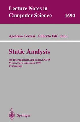 File / Cortesi | Static Analysis | Buch | 978-3-540-66459-8 | sack.de
