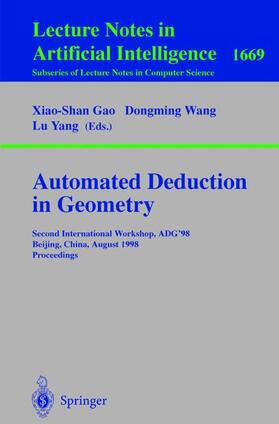 Gao / Yang / Wang | Automated Deduction in Geometry | Buch | 978-3-540-66672-1 | sack.de