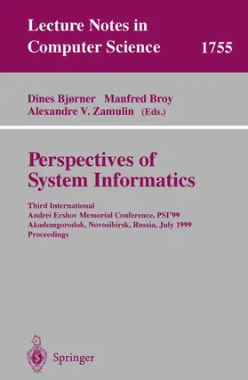 Bjørner / Zamulin / Broy | Perspectives of System Informatics | Buch | 978-3-540-67102-2 | sack.de