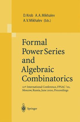 Krob / Mikhalev | Formal Power Series and Algebraic Combinatorics | Buch | 978-3-540-67247-0 | sack.de