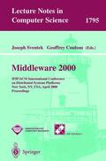 Sventek / Coulson |  Middleware 2000 | Buch |  Sack Fachmedien