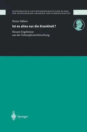 Häfner |  Ist es alles nur die Krankheit? | Buch |  Sack Fachmedien