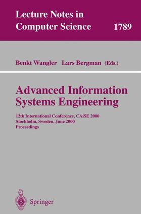 Bergman / Wangler |  Advanced Information Systems Engineering | Buch |  Sack Fachmedien