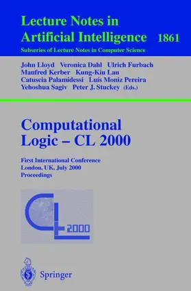 Lloyd / Dahl / Furbach |  Computational Logic - CL 2000 | Buch |  Sack Fachmedien