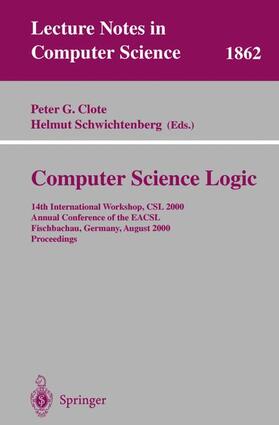 Schwichtenberg / Clote | Computer Science Logic | Buch | 978-3-540-67895-3 | sack.de