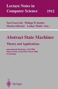 Gurevich / Thiele / Kutter |  Abstract State Machines - Theory and Applications | Buch |  Sack Fachmedien