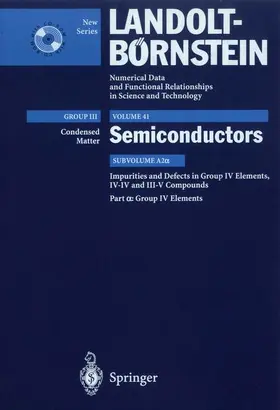 Ammerlaan / Bracht / Haller |  Group IV Elements | Buch |  Sack Fachmedien